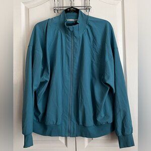 WOMENS BOMBER JACKET, AQUA, SIZE L